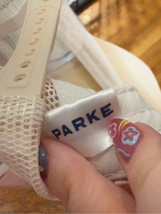 Parke Summerland Cream Embroidered Design Trucker Hat main image 7